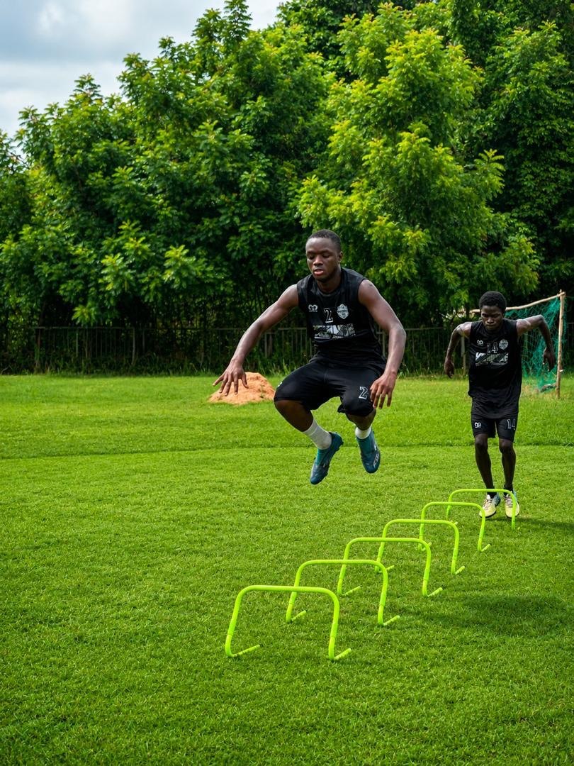 KAFA player explosive hurdle jump training